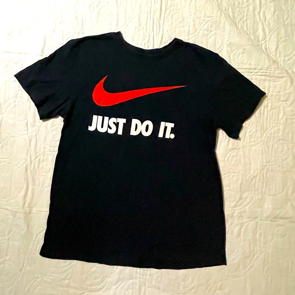 🔖Nike Just Do It T Shirt Black Mens Size Medium